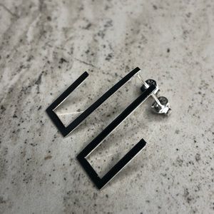 925 Sterling Silver Geometric Earrings